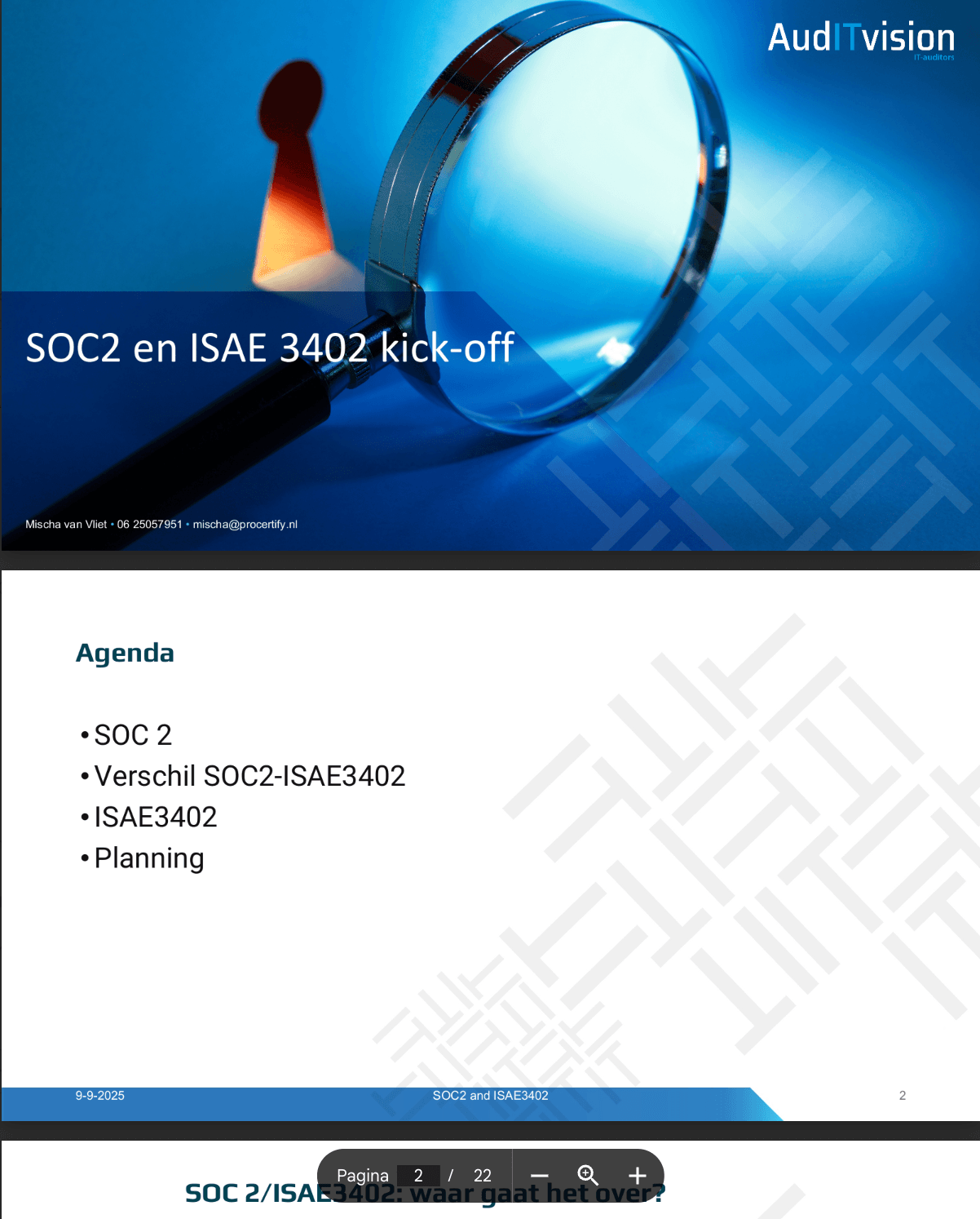 ISAE 3402 audit ISAE 3402 audit